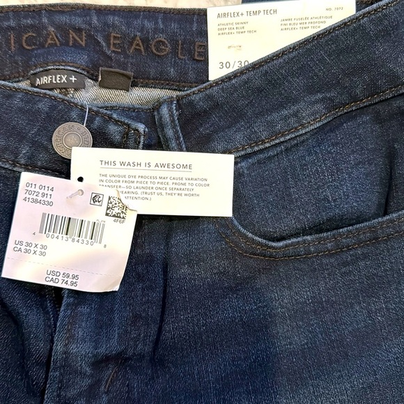 Men’s Athletic Skinny Fit Airflex+Temp Tech Jeans - Picture 4 of 4